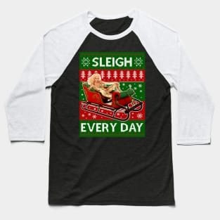 Sleigh Everyday RuPaul Christmas Knit Baseball T-Shirt